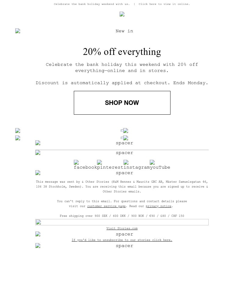 Screenshot of email with subject /media/emails/weekend-deal-20-off-everything-8f0c36-cropped-fc9a73d3.jpg