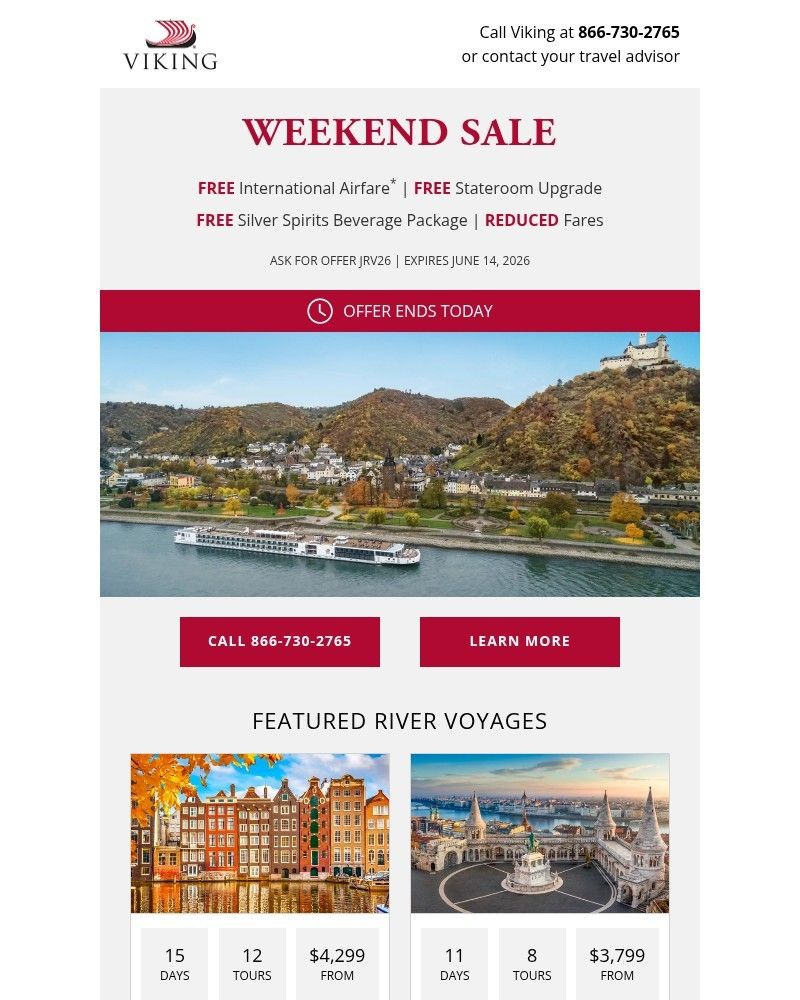 Screenshot of email with subject /media/emails/weekend-sale-ends-today-free-airfare-more-on-2026-river-voyages-70c3a7-cropped-9ba005e6.jpg