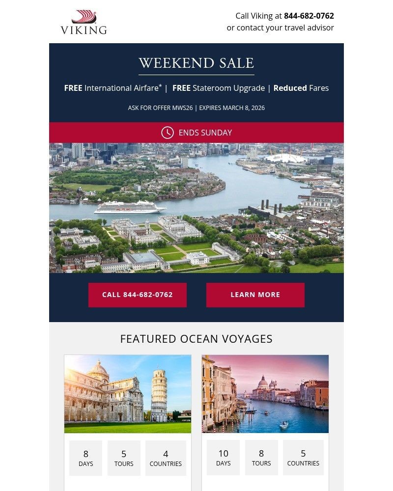 Screenshot of email with subject /media/emails/weekend-sale-on-2026-ocean-voyages-starts-now-1585b7-cropped-c5205648.jpg