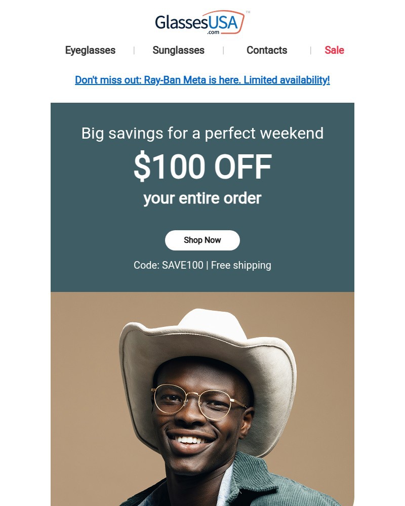 Screenshot of email with subject /media/emails/weekend-smiles-start-with-100-off-your-glasses-order-b4c800-cropped-ca614a05.jpg