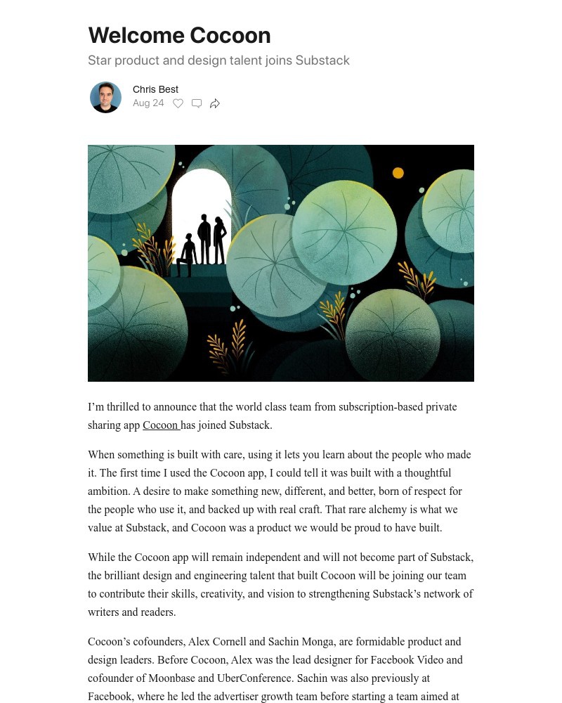 Screenshot of email with subject /media/emails/welcome-cocoon-46c7fc-cropped-b3910560.jpg