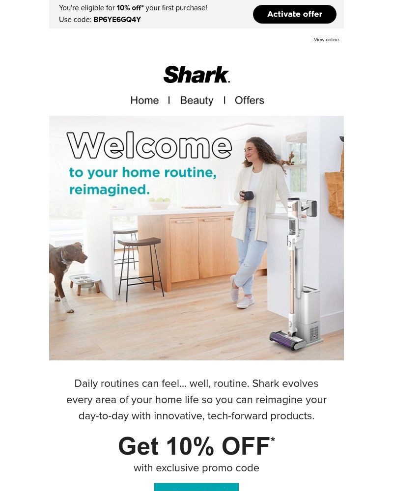 Screenshot of email sent to a Shark Newsletter subscriber