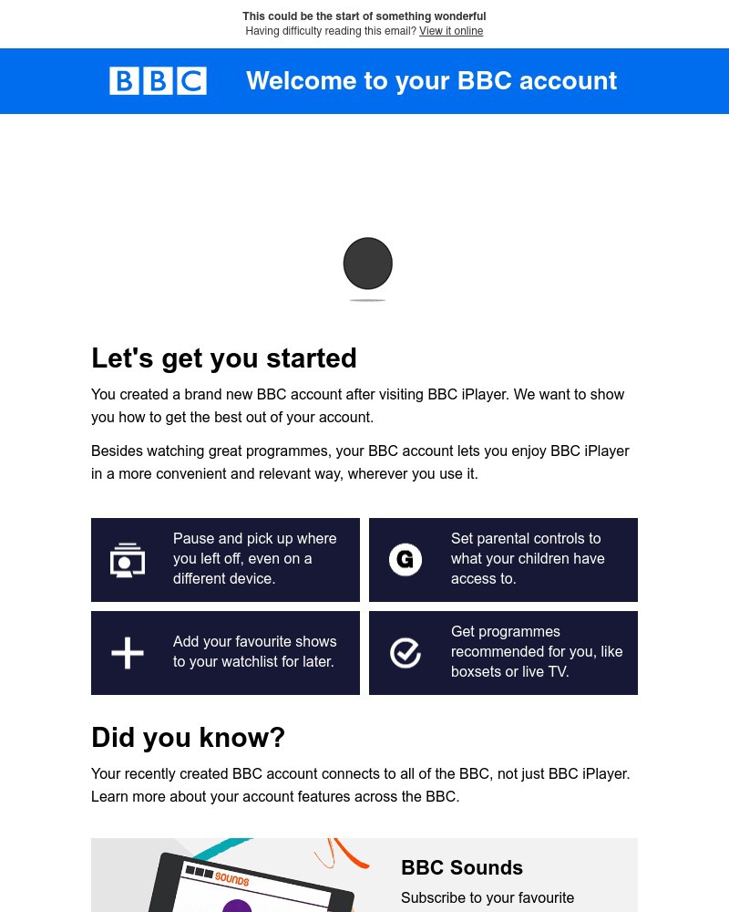 Screenshot of email with subject /media/emails/welcome-to-your-bbc-account-lets-get-you-started-d24507-cropped-d403bf41.jpg