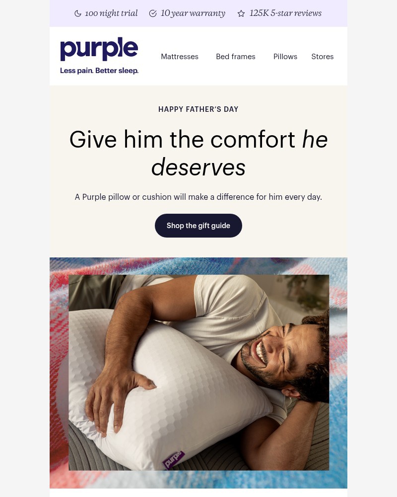 Screenshot of email sent to a Purple Cart abandoner