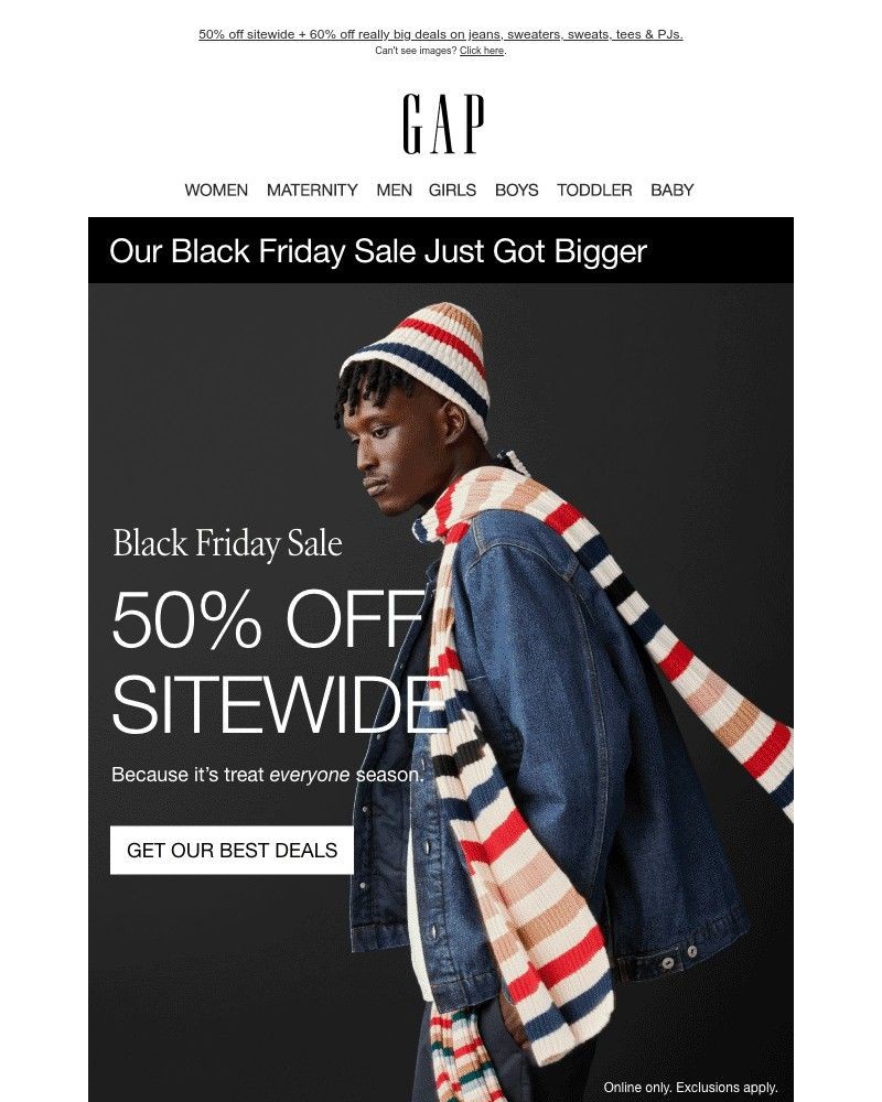 Screenshot of email with subject /media/emails/were-treating-you-to-a-black-friday-special-50-off-for-everyone-25-jeans-efd1b9-c_Tvuf52g.jpg