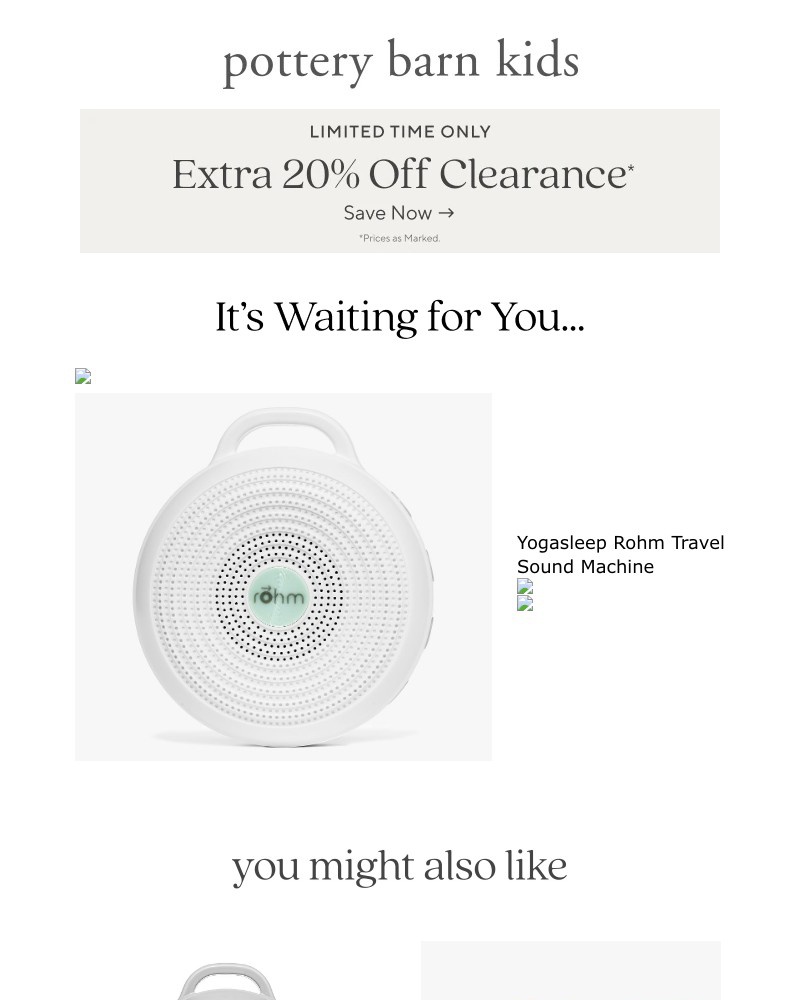 Screenshot of email with subject /media/emails/weve-got-something-calling-your-name-extra-20-off-clearance-73d01a-cropped-2169d220.jpg
