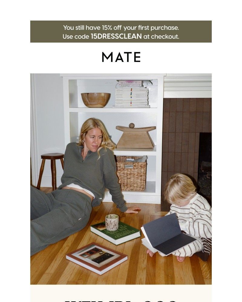 Screenshot of email sent to a MATE the Label Newsletter subscriber