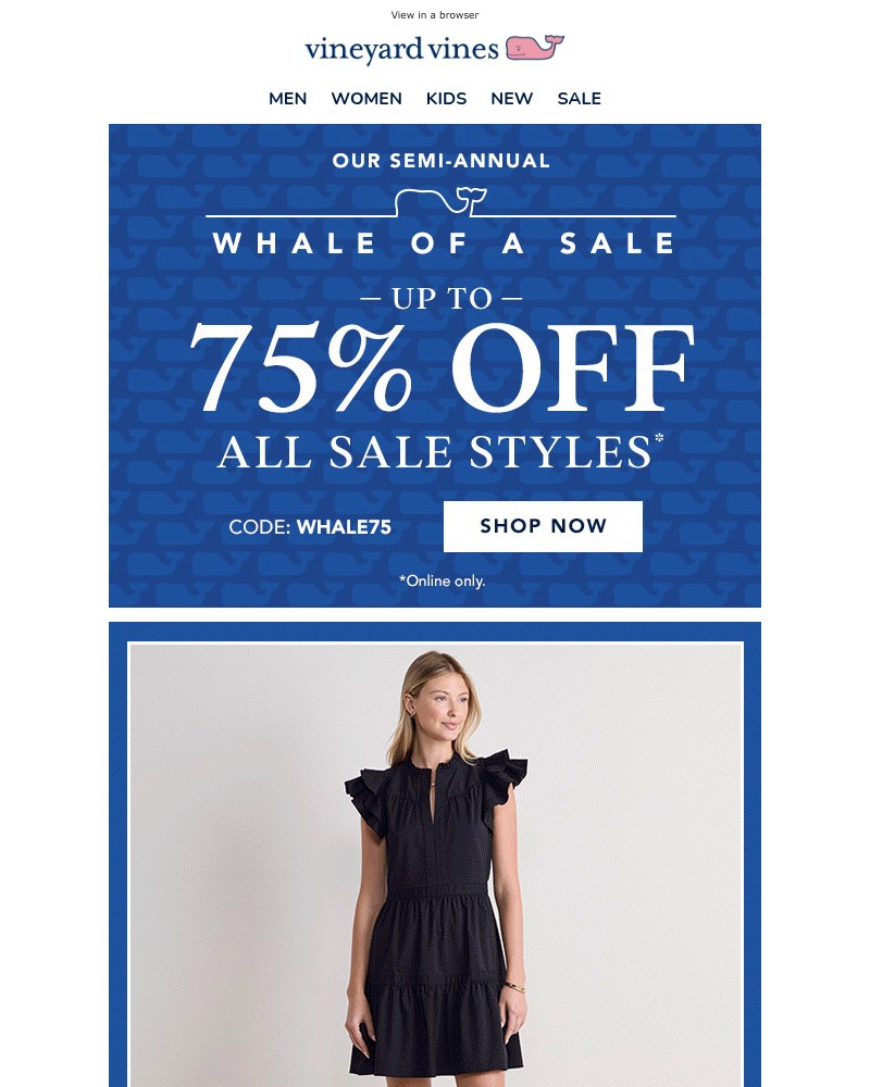 Screenshot of email with subject /media/emails/whale-of-a-sale-up-to-75-off-dresses-more-for-her-267c4a-cropped-9082dc6a.jpg