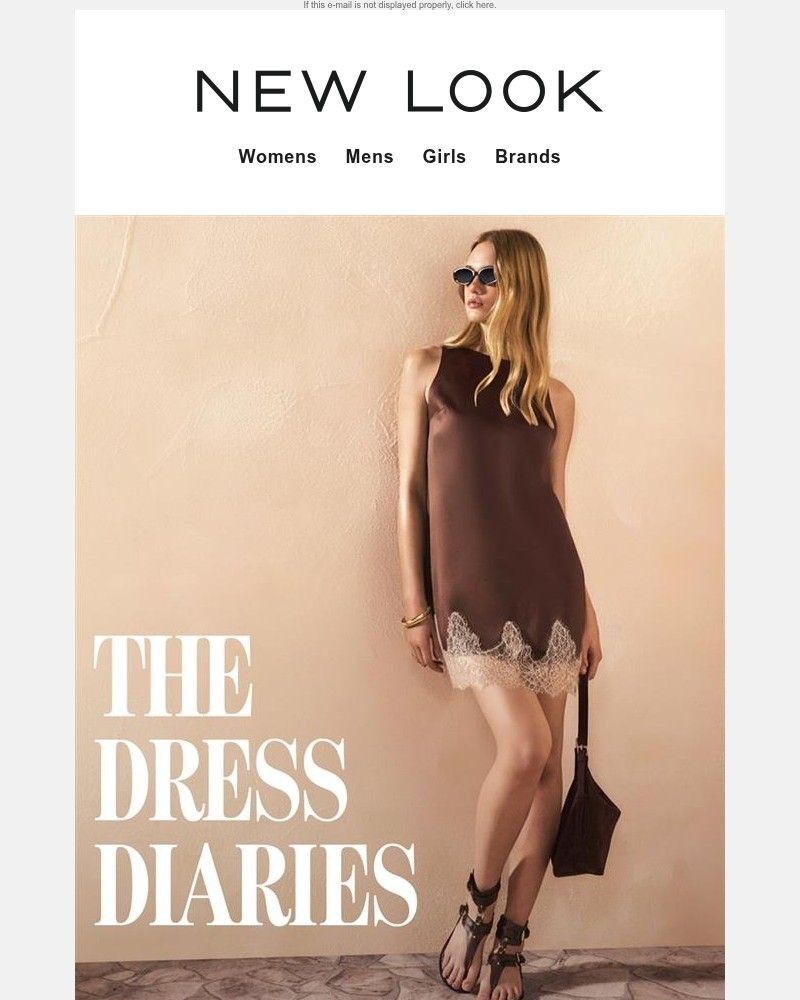 Screenshot of email sent to a New Look Newsletter subscriber