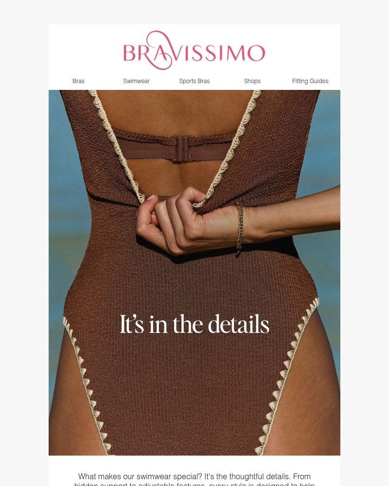 Screenshot of email sent to a Bravissimo Newsletter subscriber