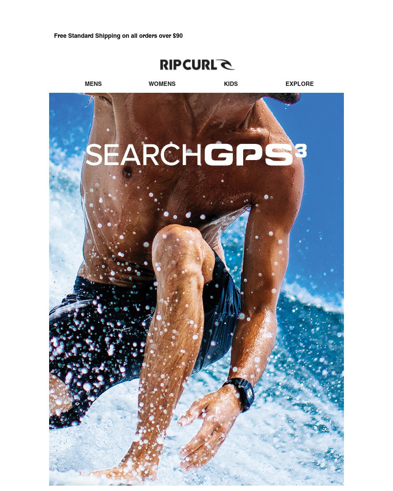 Screenshot of email sent to a Ripcurl Newsletter subscriber