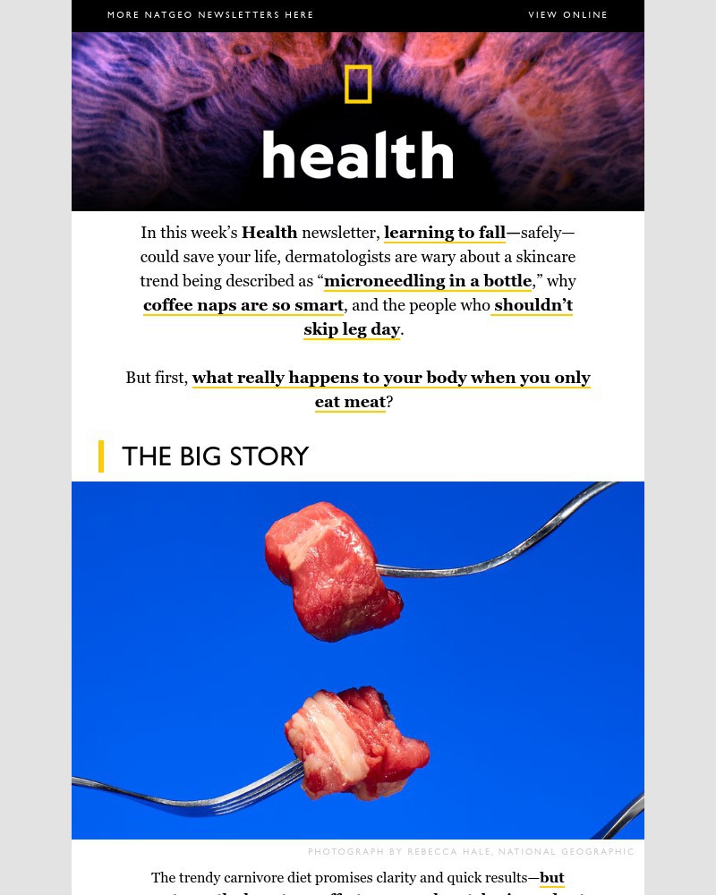 Screenshot of email with subject /media/emails/what-really-happens-if-you-only-eat-meat-the-genius-of-coffee-naps-7-tips-for-fal_4yUSEK1.jpg