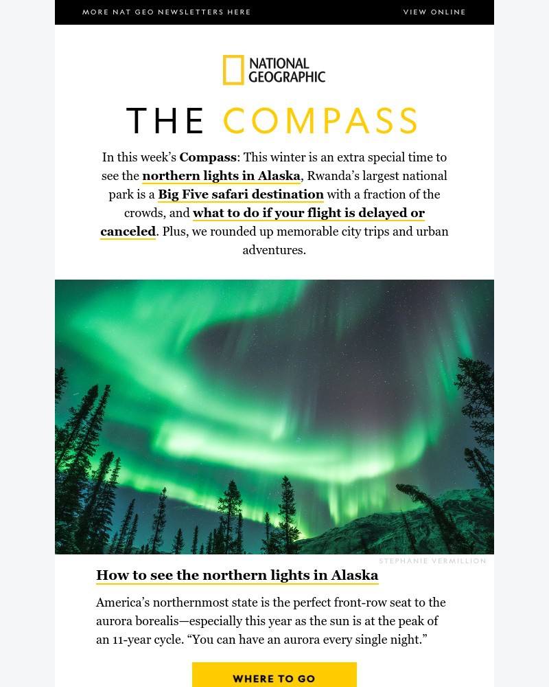 Screenshot of email with subject /media/emails/what-to-do-if-your-flight-gets-canceled-where-to-chase-the-northern-lights-in-ala_w0vDw57.jpg
