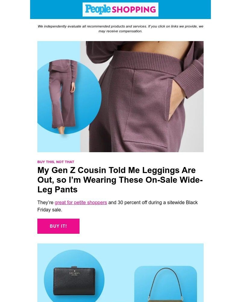 Screenshot of email with subject /media/emails/what-to-shop-now-comfy-pants-for-after-thanksgiving-dinner-kate-spade-bags-and-st_Z27pQmE.jpg
