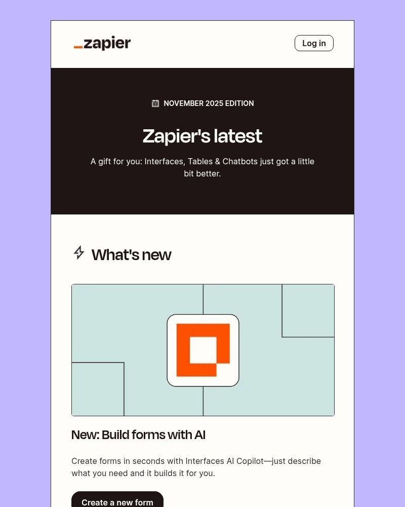 Screenshot of email sent to a Zapier Invited user