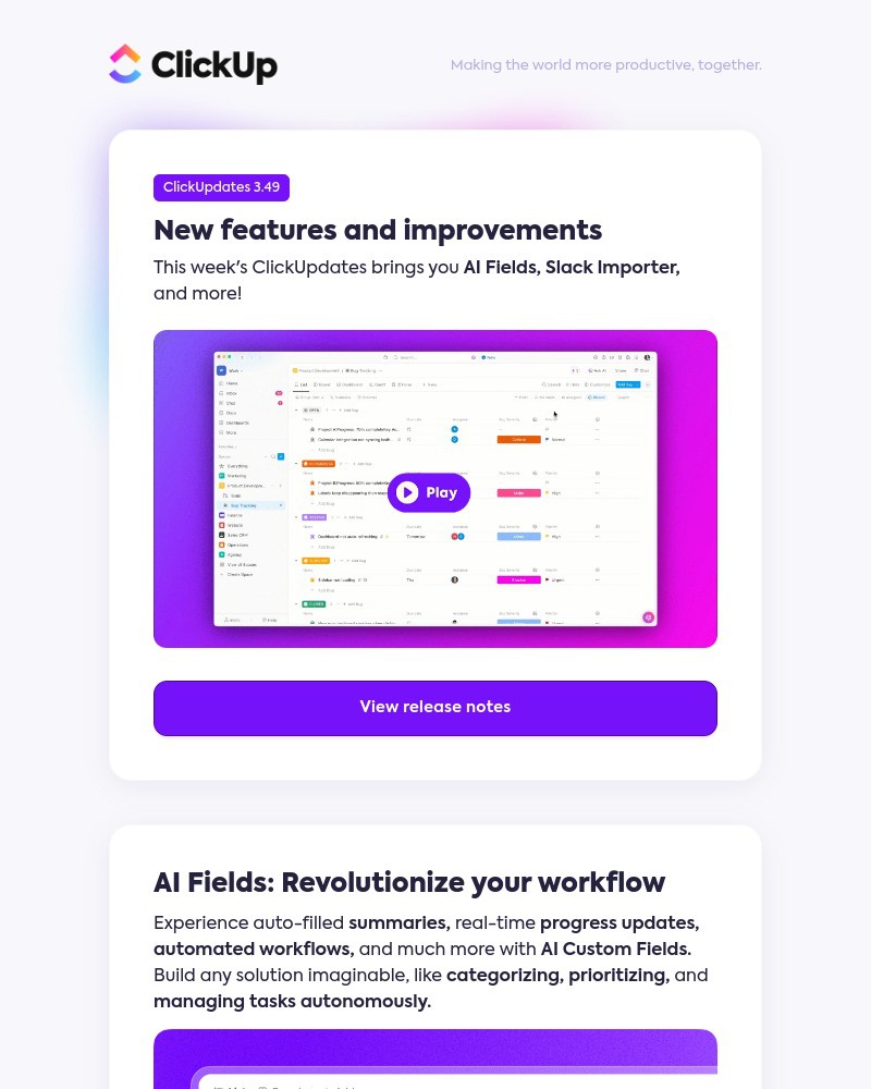 Screenshot of email with subject /media/emails/whats-new-in-clickup-ai-fields-slack-importer-and-more-e1ee86-cropped-0cd3c84f.jpg