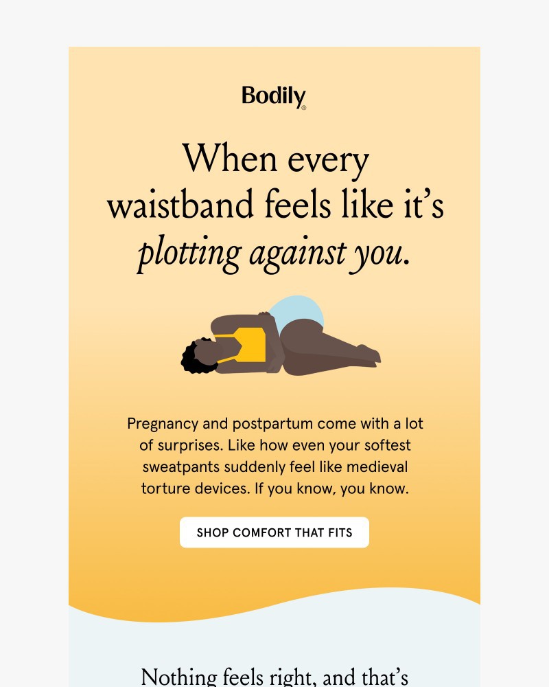 Screenshot of email sent to a Bodily Newsletter subscriber