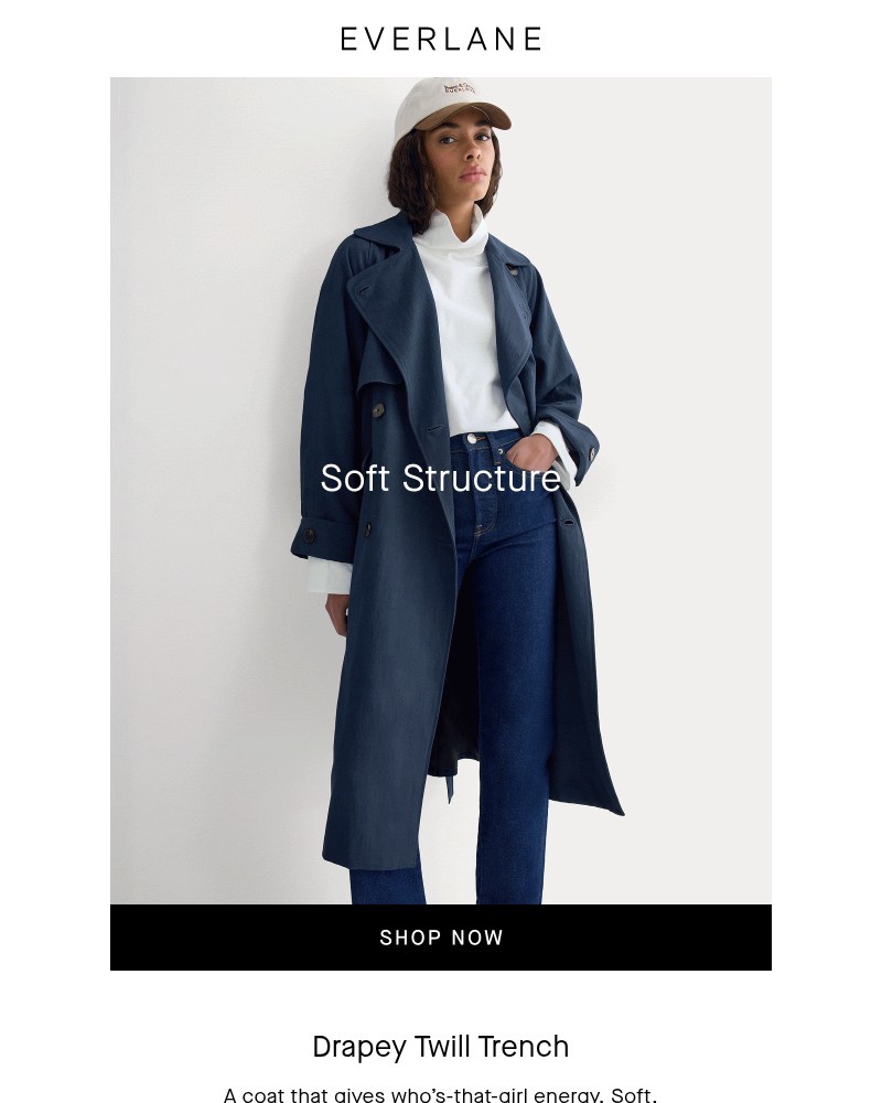 Screenshot of email sent to a Everlane Registered user