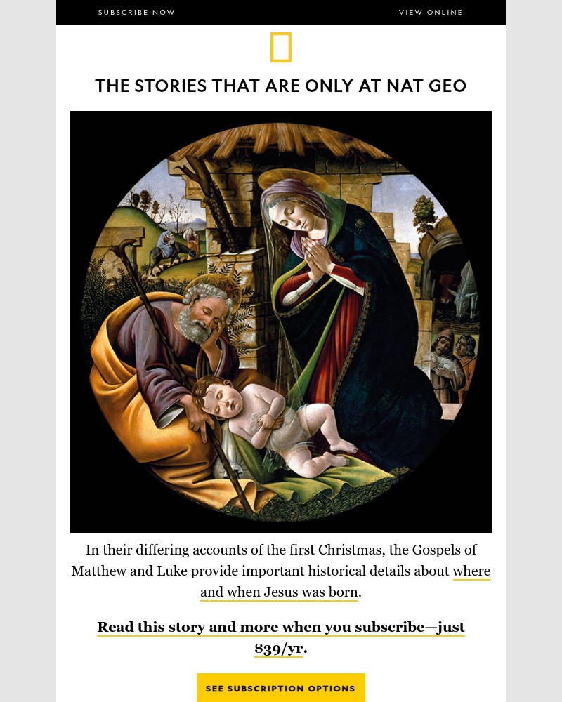 Screenshot of email with subject /media/emails/where-was-jesus-born-plus-2025s-biggest-medical-breakthroughsget-full-access-for-_amqqitz.jpg