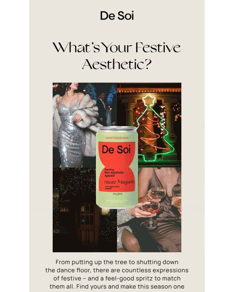 Screenshot of email sent to a De Soi Newsletter subscriber