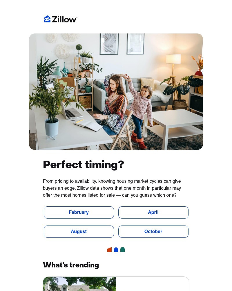Screenshot of email sent to a Zillow Registered user
