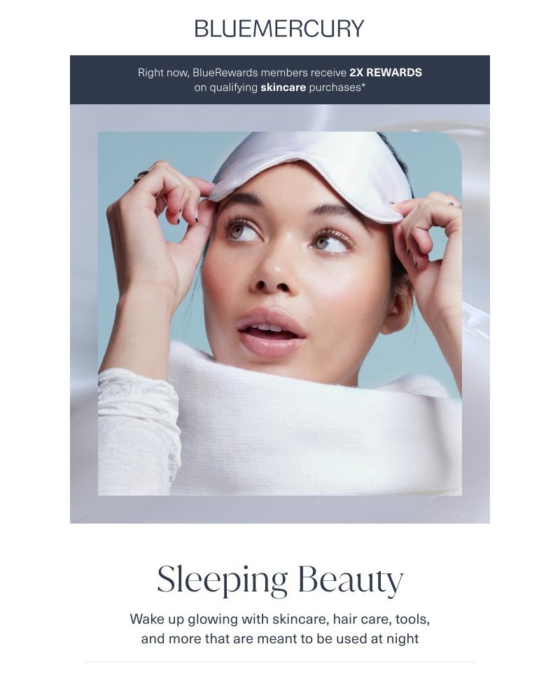 Screenshot of email sent to a Bluemercury Newsletter subscriber