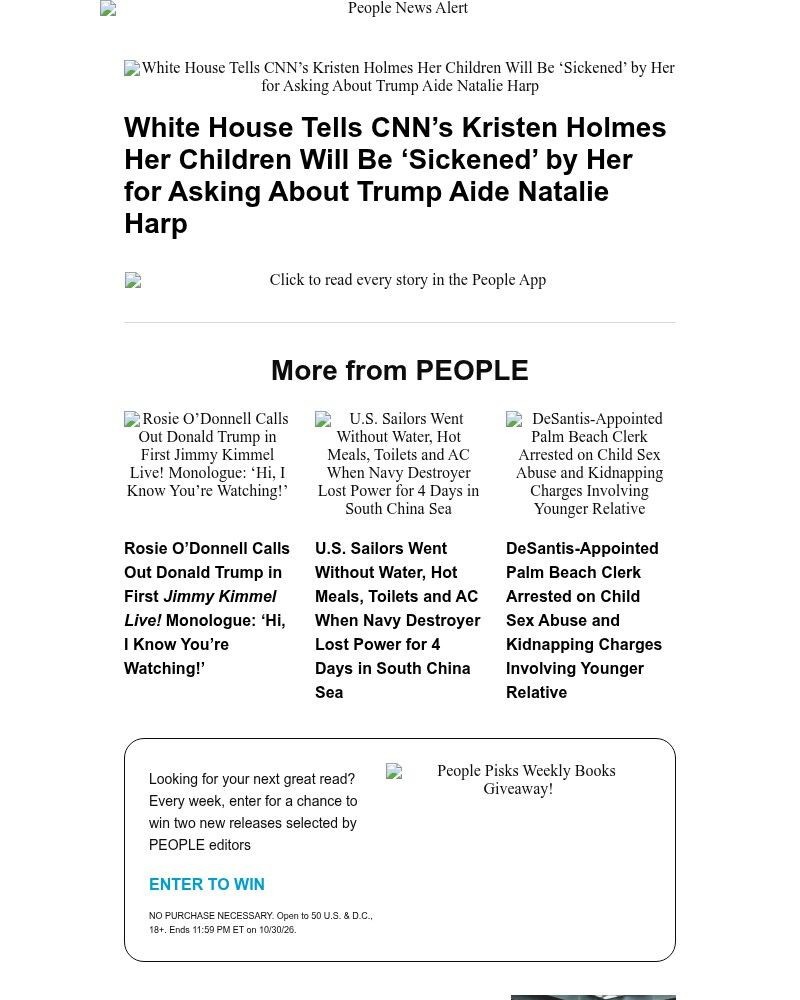 Screenshot of email with subject /media/emails/white-house-tells-cnns-kristen-holmes-her-children-will-be-sickened-by-her-for-as_zrgnuj7.jpg