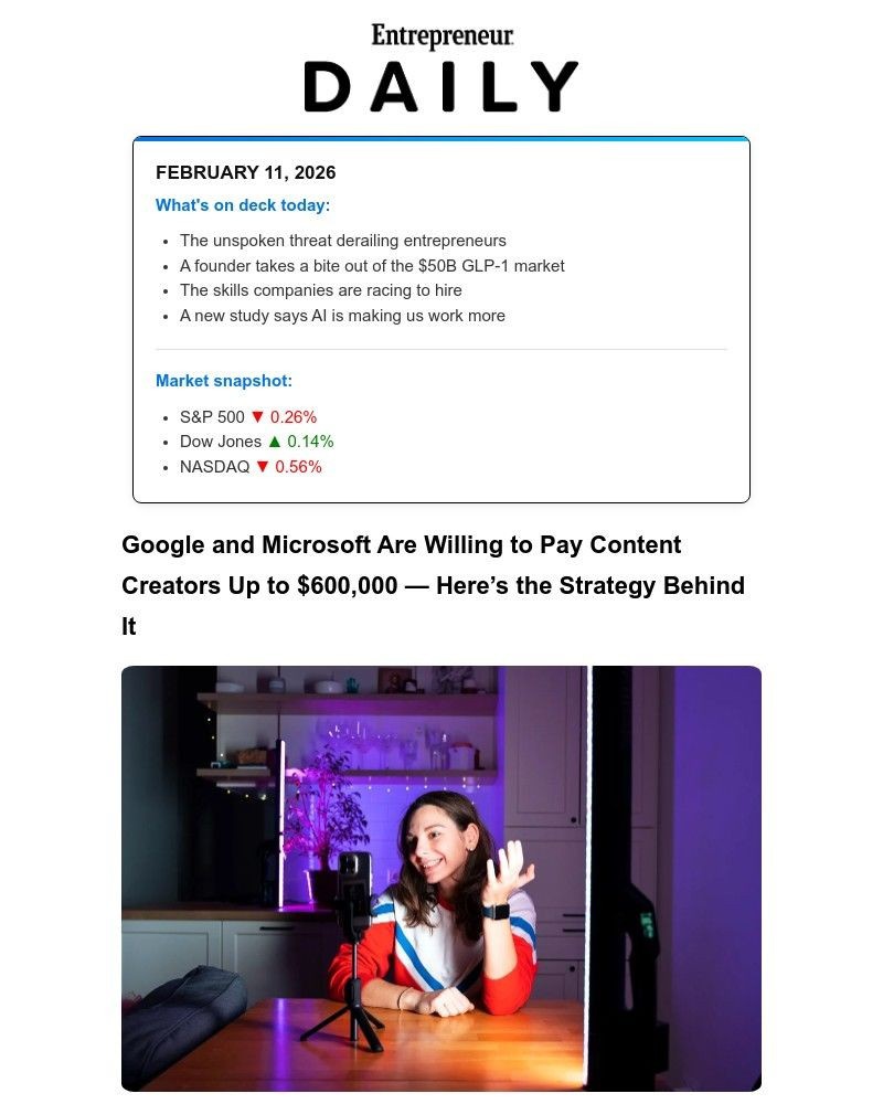 Screenshot of email with subject /media/emails/why-google-and-microsoft-are-paying-creators-600k-9a2bb2-cropped-d42d796e.jpg