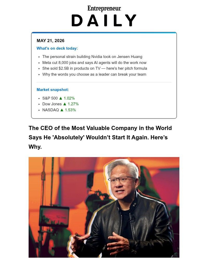 Screenshot of email with subject /media/emails/why-nvidias-ceo-says-he-wouldnt-start-the-company-again-5f07aa-cropped-a2318f9b.jpg