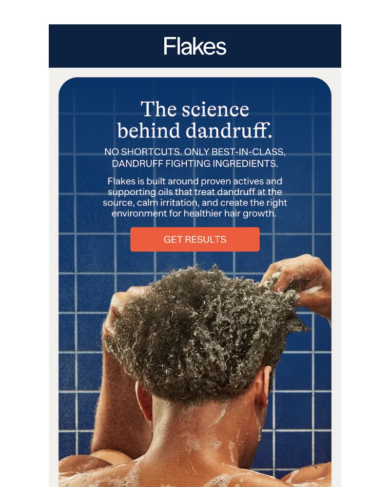 Screenshot of email sent to a Flakes Newsletter subscriber