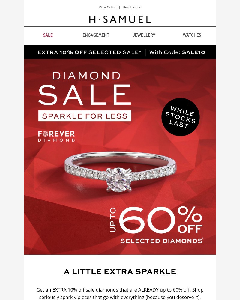 Screenshot of email with subject /media/emails/why-wait-extra-10-off-sale-diamonds-f16a98-cropped-5c6cb590.jpg