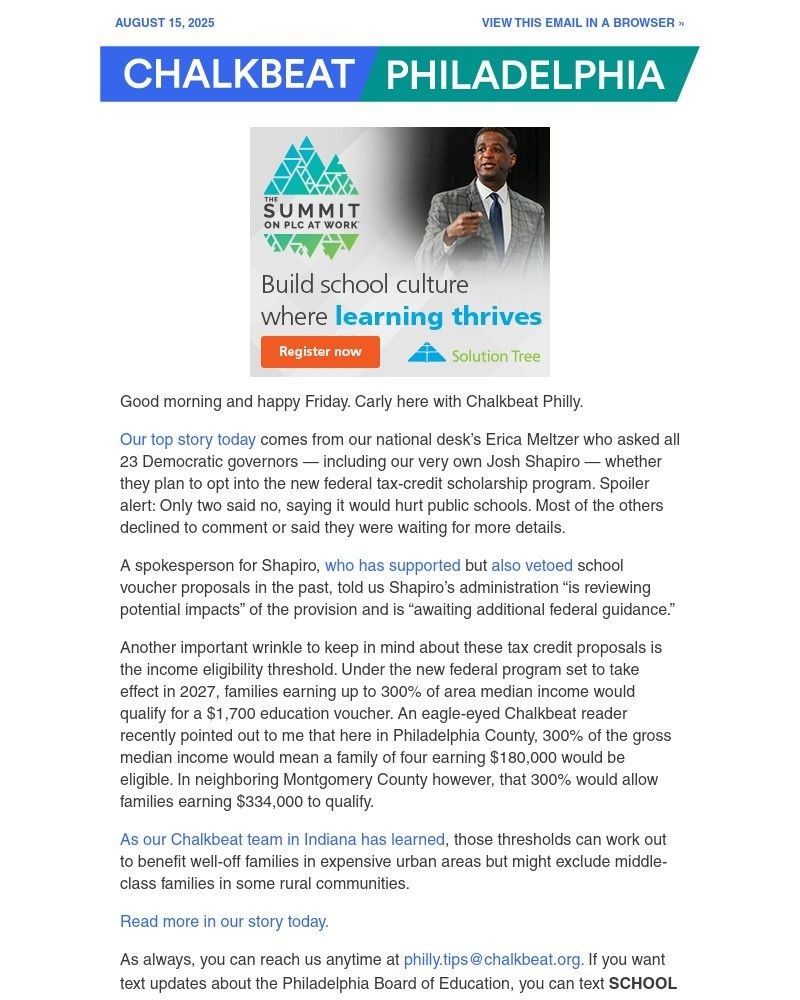 Screenshot of email with subject /media/emails/will-shapiro-opt-into-the-new-federal-voucher-like-program-f91167-cropped-18256eca.jpg