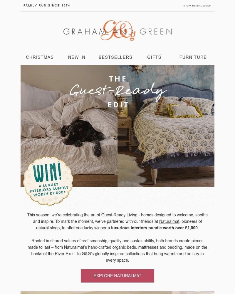 Screenshot of email sent to a Graham and Green Cart abandoner