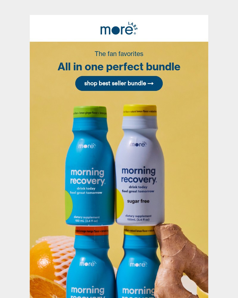 Screenshot of email sent to a Morning Recovery Newsletter subscriber