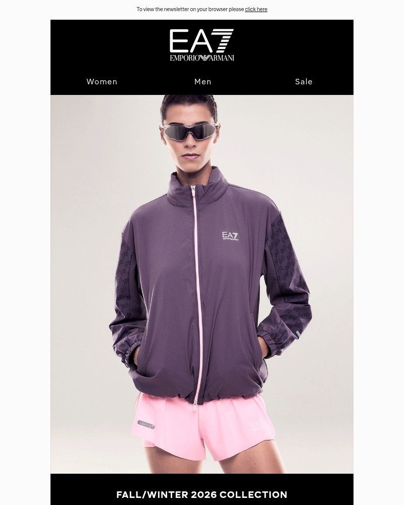 Screenshot of email sent to a Armani Newsletter subscriber