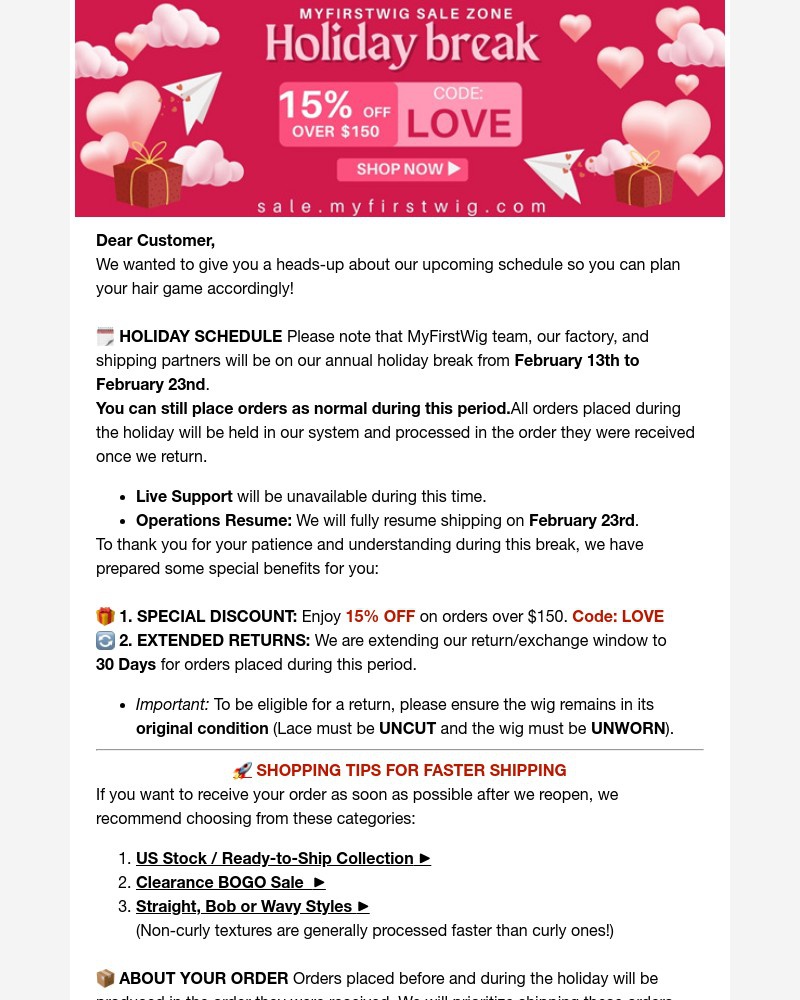 Screenshot of email with subject /media/emails/worth-the-wait-15-off-30-days-hassle-free-return-3168e6-cropped-77957b43.jpg