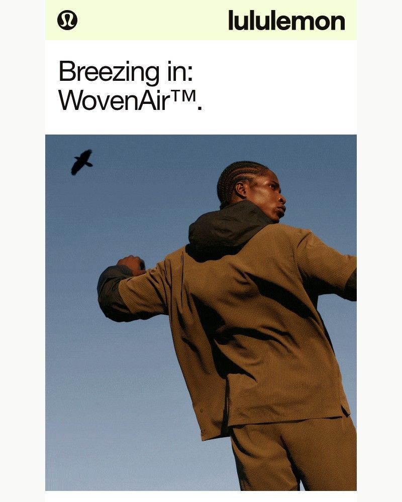 Screenshot of email sent to a Lululemon Registered user