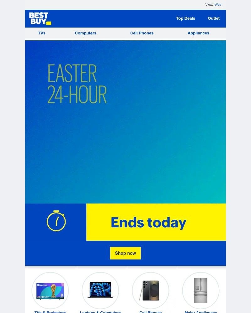 Screenshot of email sent to a Best Buy Newsletter subscriber