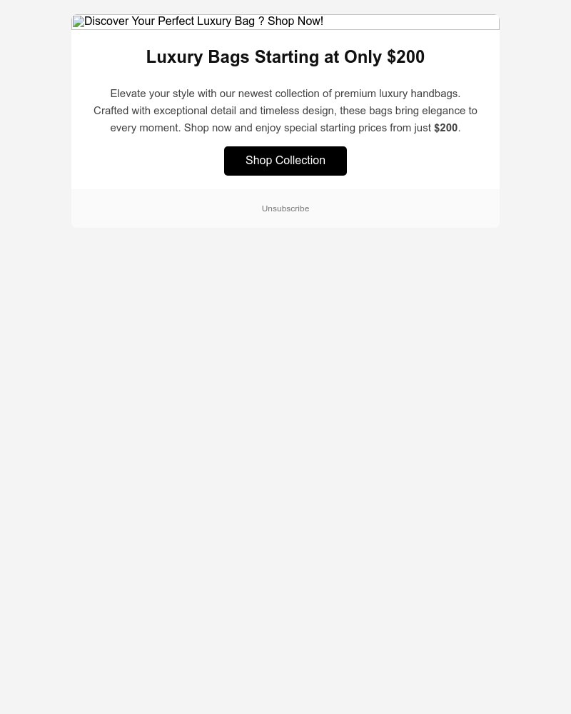 Screenshot of email sent to a Muttonhead Newsletter subscriber