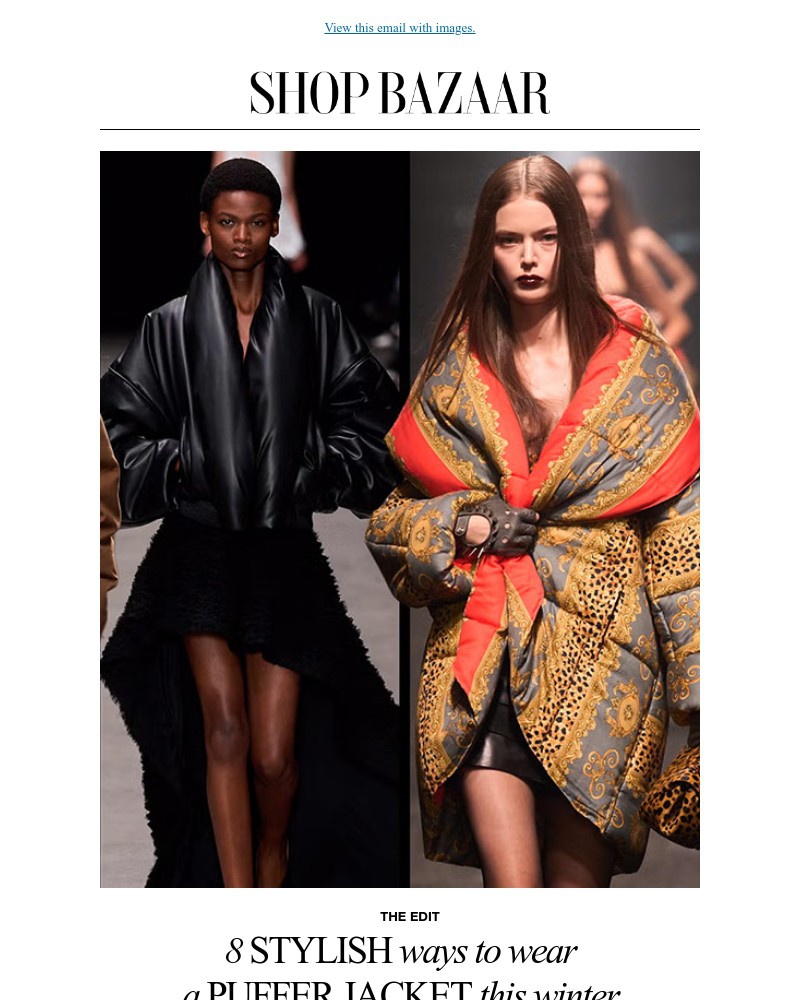 Screenshot of email sent to a Harper’s Bazaar Newsletter subscriber