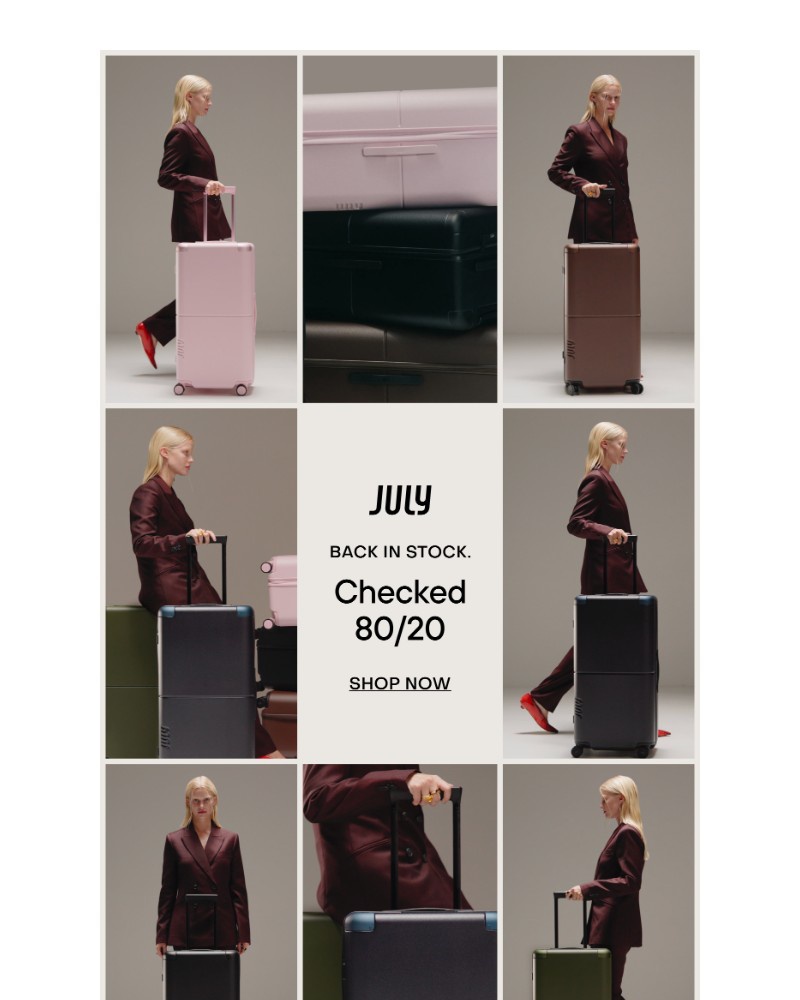 Screenshot of email sent to a July Newsletter subscriber