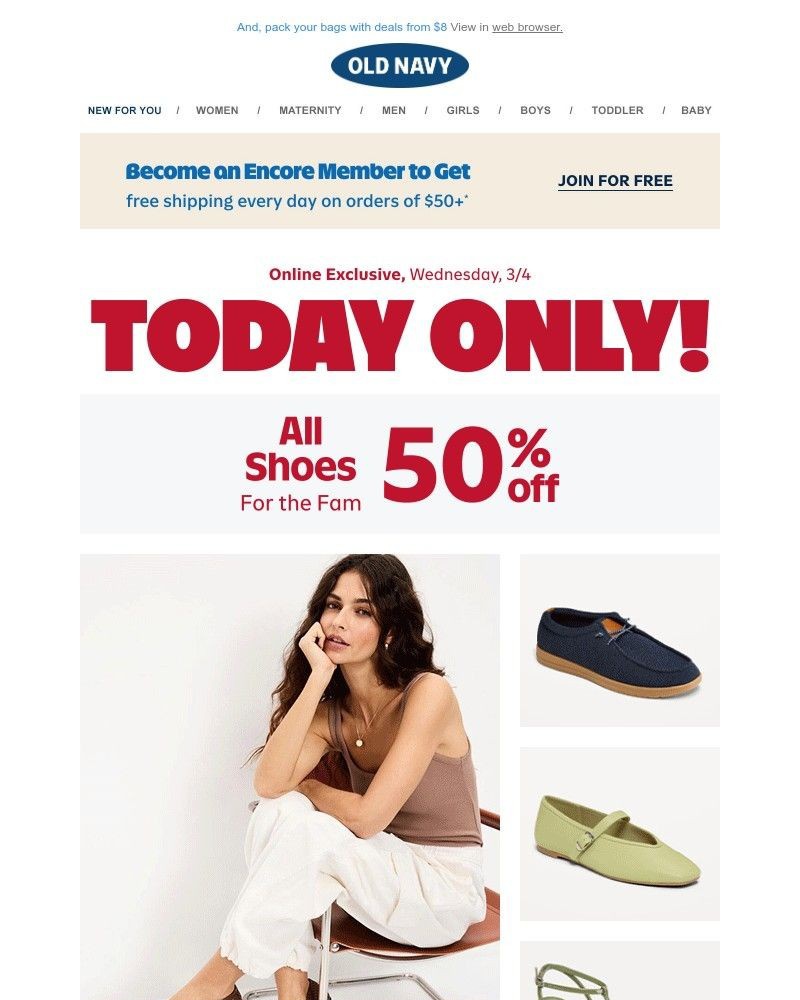 Screenshot of email with subject /media/emails/you-can-never-have-too-many-all-shoes-are-50-off-a3f5d0-cropped-ab03f177.jpg
