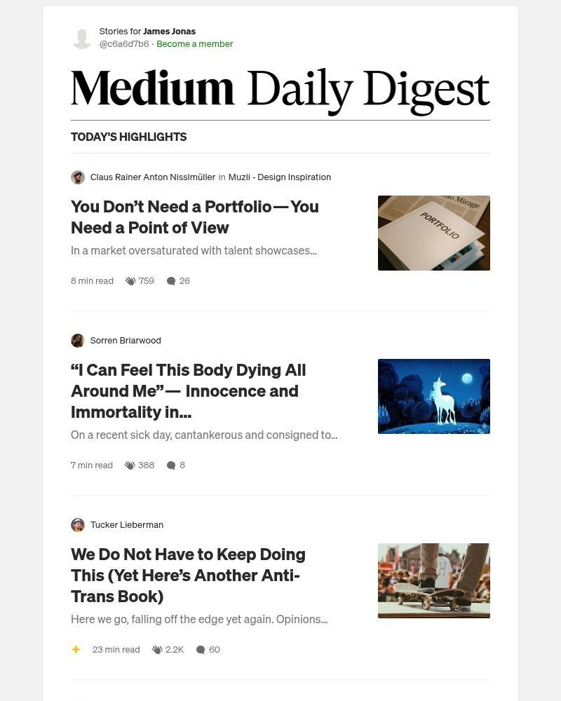 Screenshot of email with subject /media/emails/you-dont-need-a-portfolio-you-need-a-point-of-view-claus-rainer-anton-nisslmuller_AR5oobn.jpg