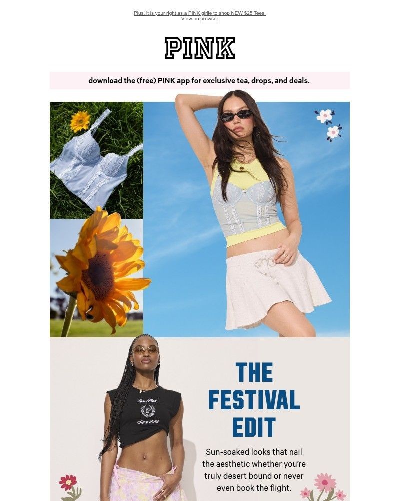 Screenshot of email sent to a Victoria's Secret Newsletter subscriber