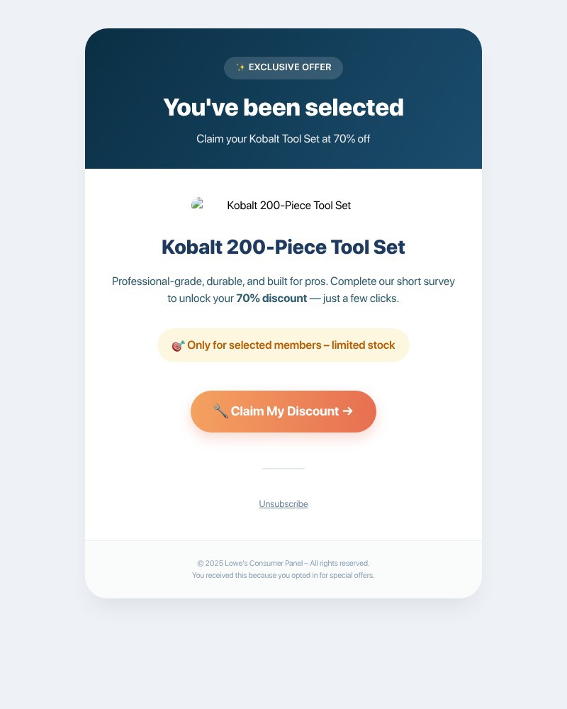 Screenshot of email sent to a Bonobos Newsletter subscriber