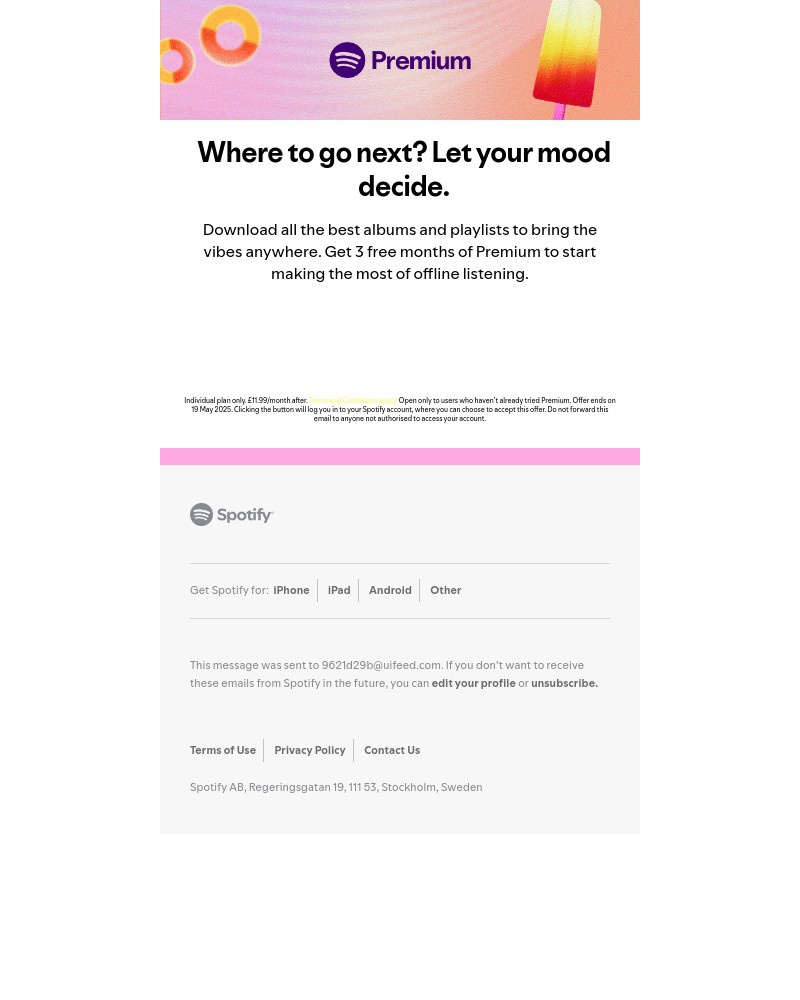 Screenshot of email with subject /media/emails/your-3-months-of-spotify-premium-for-0-are-waiting-d16e47-cropped-e6c5de47.jpg