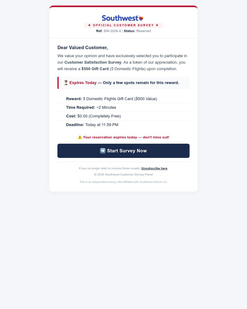 Screenshot of email sent to a Bonobos Newsletter subscriber