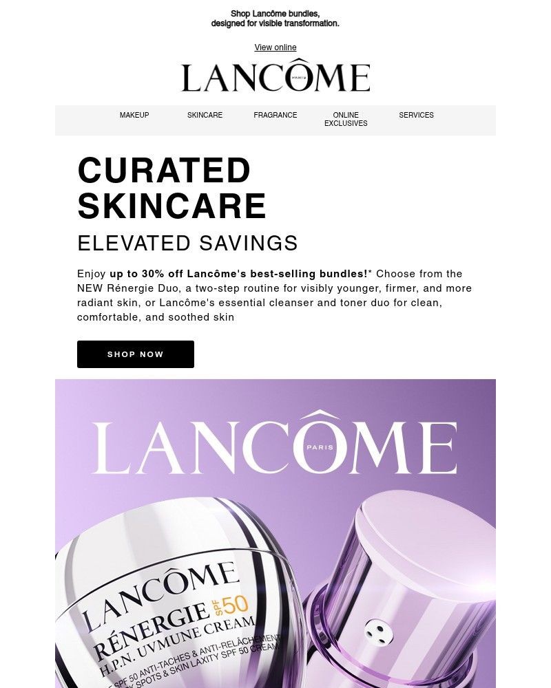 Screenshot of email with subject /media/emails/your-all-weather-glow-up-to-30-off-lancome-makeup-23b67d-cropped-15d63672.jpg