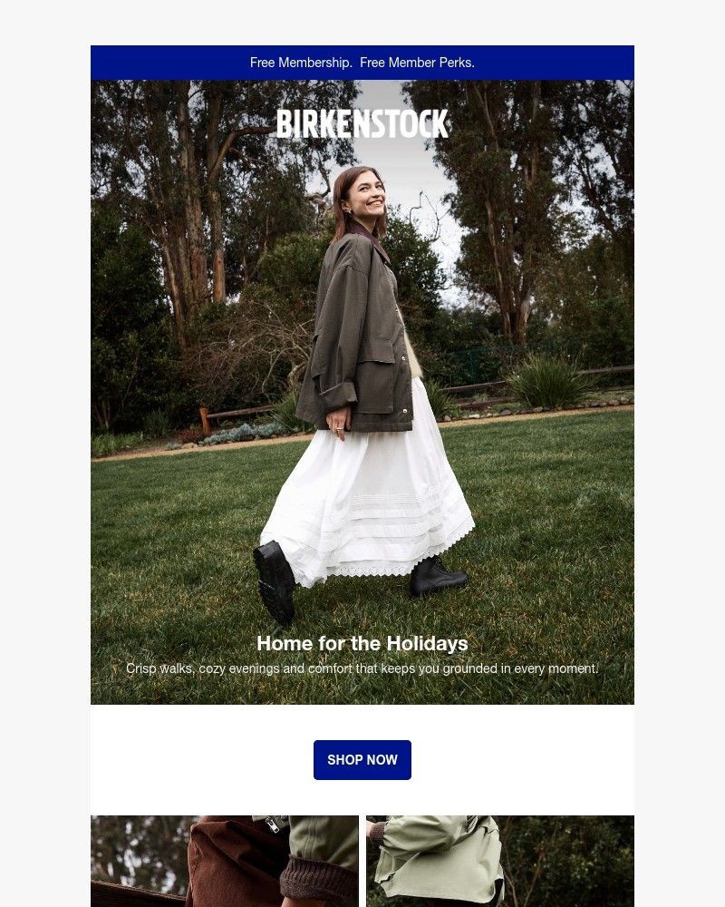 Screenshot of email sent to a Birkenstock Newsletter subscriber