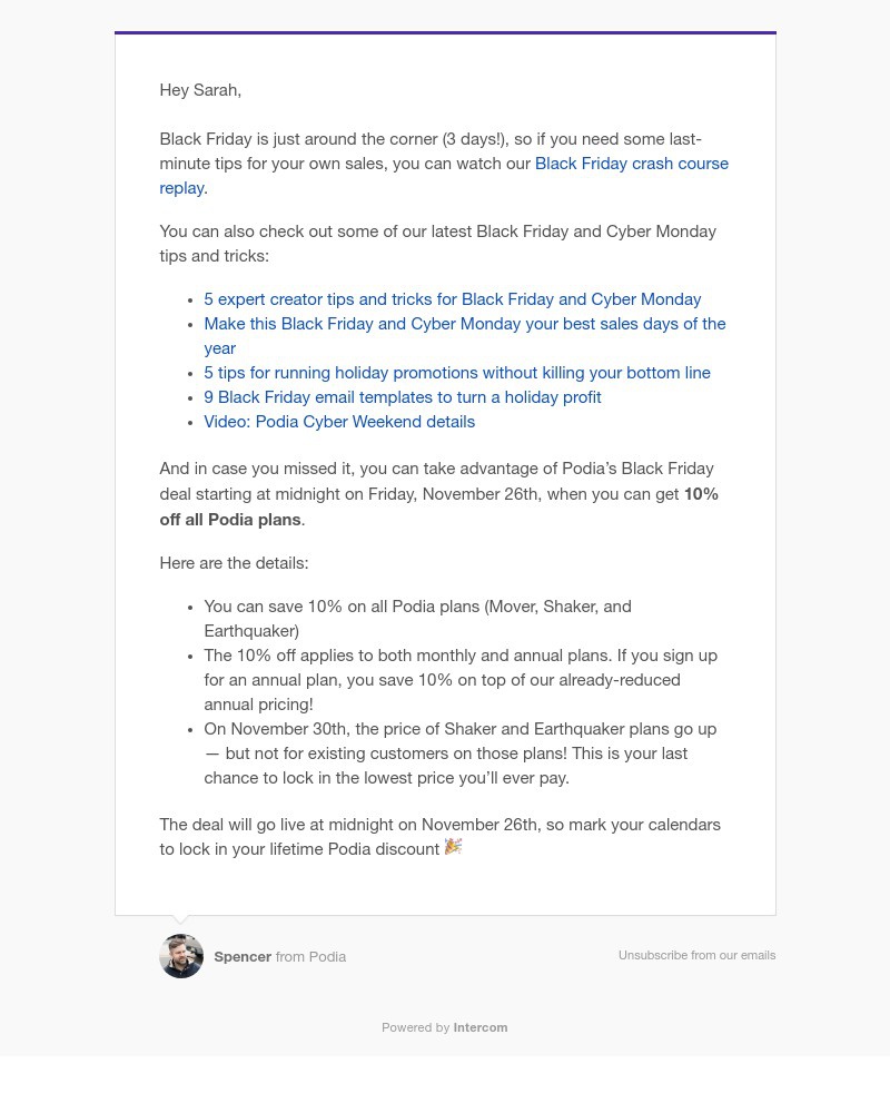 Screenshot of email with subject /media/emails/your-black-friday-crash-course-replay-10-off-podia-2e0cc6-cropped-4b776ca4.jpg